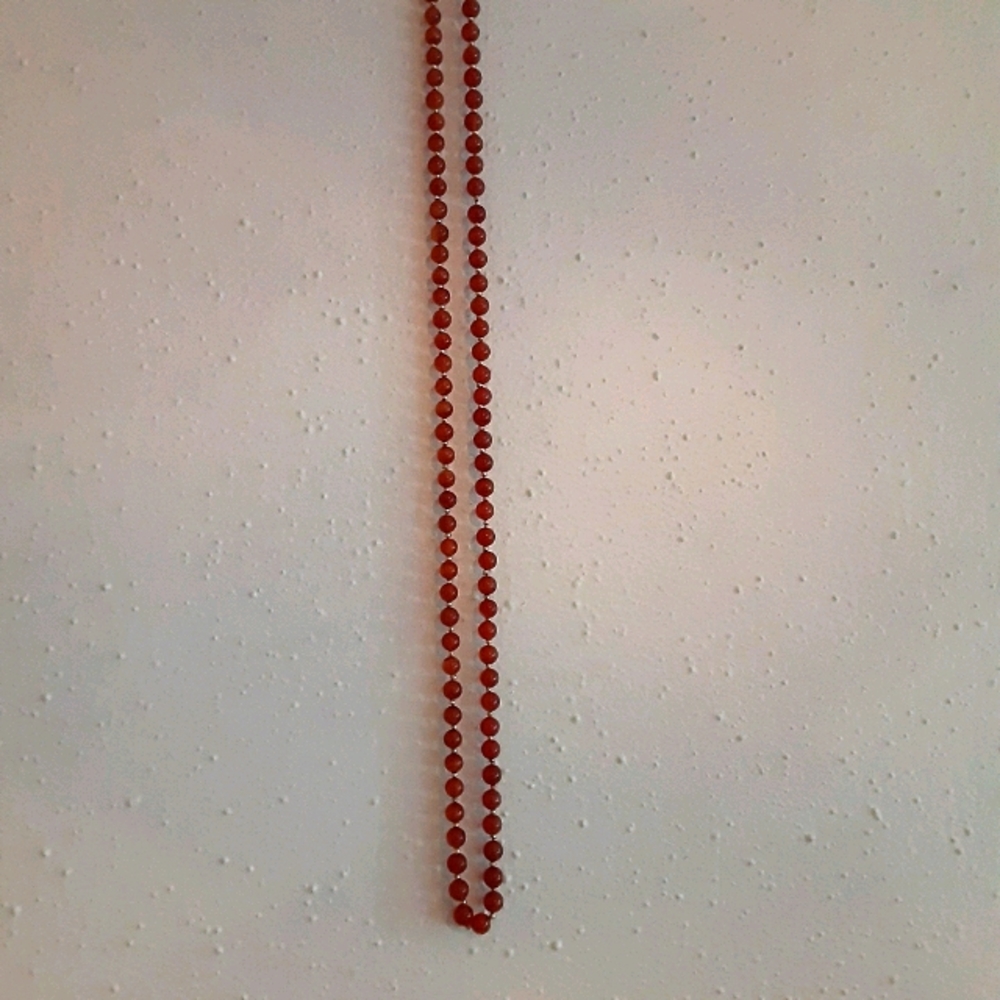 GenuineCarnelian&Gold📿necklace - Picture 6 of 7